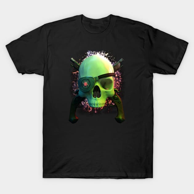 Space Pirate T-Shirt by vonHobo